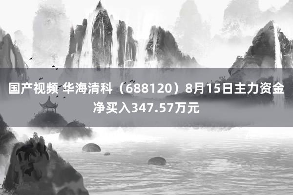 国产视频 华海清科（688120）8月15日主力资金净买入347.57万元