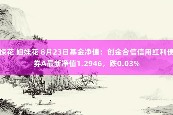 探花 姐妹花 8月23日基金净值：创金合信信用红利债券A最新净值1.2946，跌0.03%